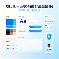 双城建站-网站UI设计：如何用视觉语言传递品牌信任感
